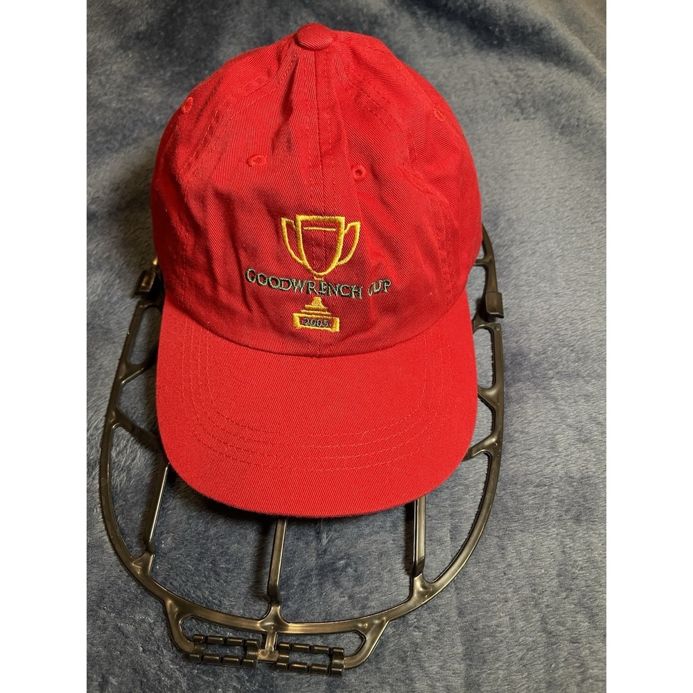 Vintage Goodrich Cup 2005 Adjustable Strap Hat Callaway Golf Red 100% Cotton